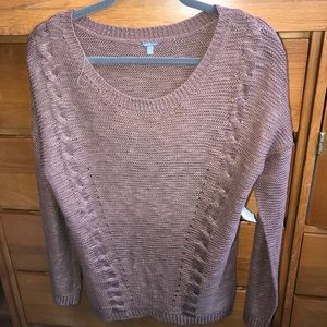 Charlotte Russe Rust Colored Crewneck Sweater